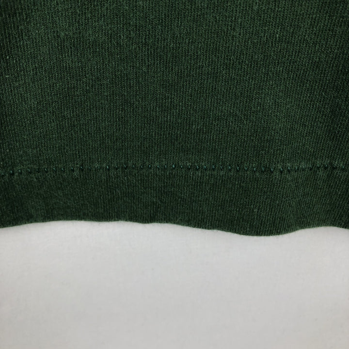 90'S Logo 7 NFL Green Bay Packers sports print T-shirt, Made in USA, Men's size M (approx.) cotton Green type dark green Vintage Second Hand