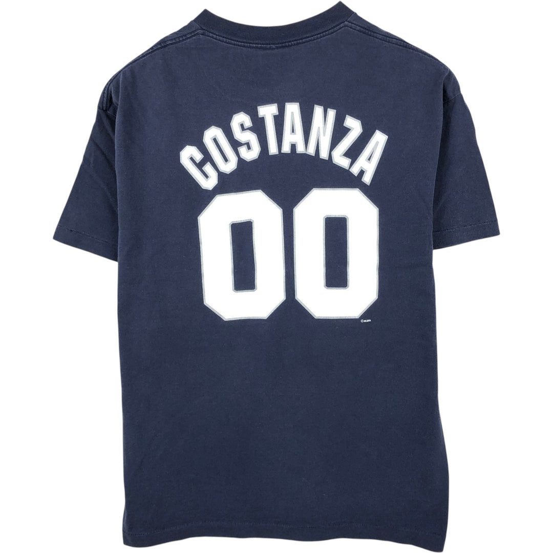 90'S Majestic MLB New York Yankees Sports Print T-Shirt, Made in USA, Men's XL equivalent, Vintage cotton navy blue type Vintage Second Hand