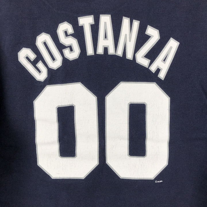 90'S Majestic MLB New York Yankees Sports Print T-Shirt, Made in USA, Men's XL equivalent, Vintage cotton navy blue type Vintage Second Hand