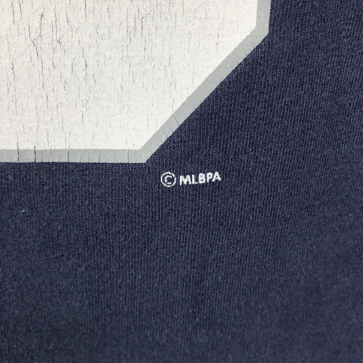 90'S Majestic MLB New York Yankees Sports Print T-Shirt, Made in USA, Men's XL equivalent, Vintage cotton navy blue type Vintage Second Hand
