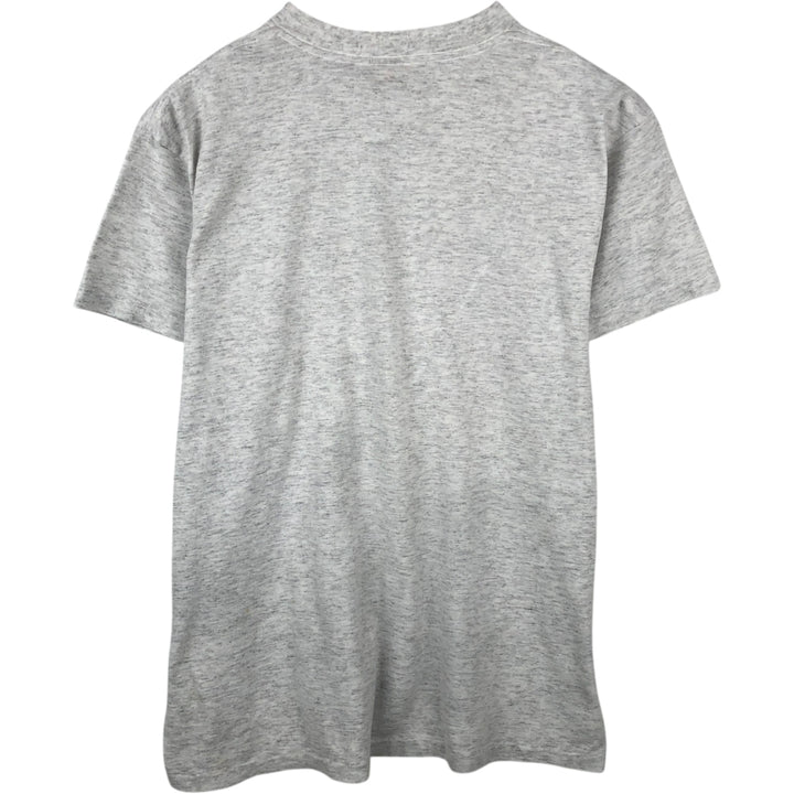 90'S TSI Floral College T-Shirt, Made in USA, Men's Size M (Equivalent), Vintage unclear gray type Vintage Second Hand