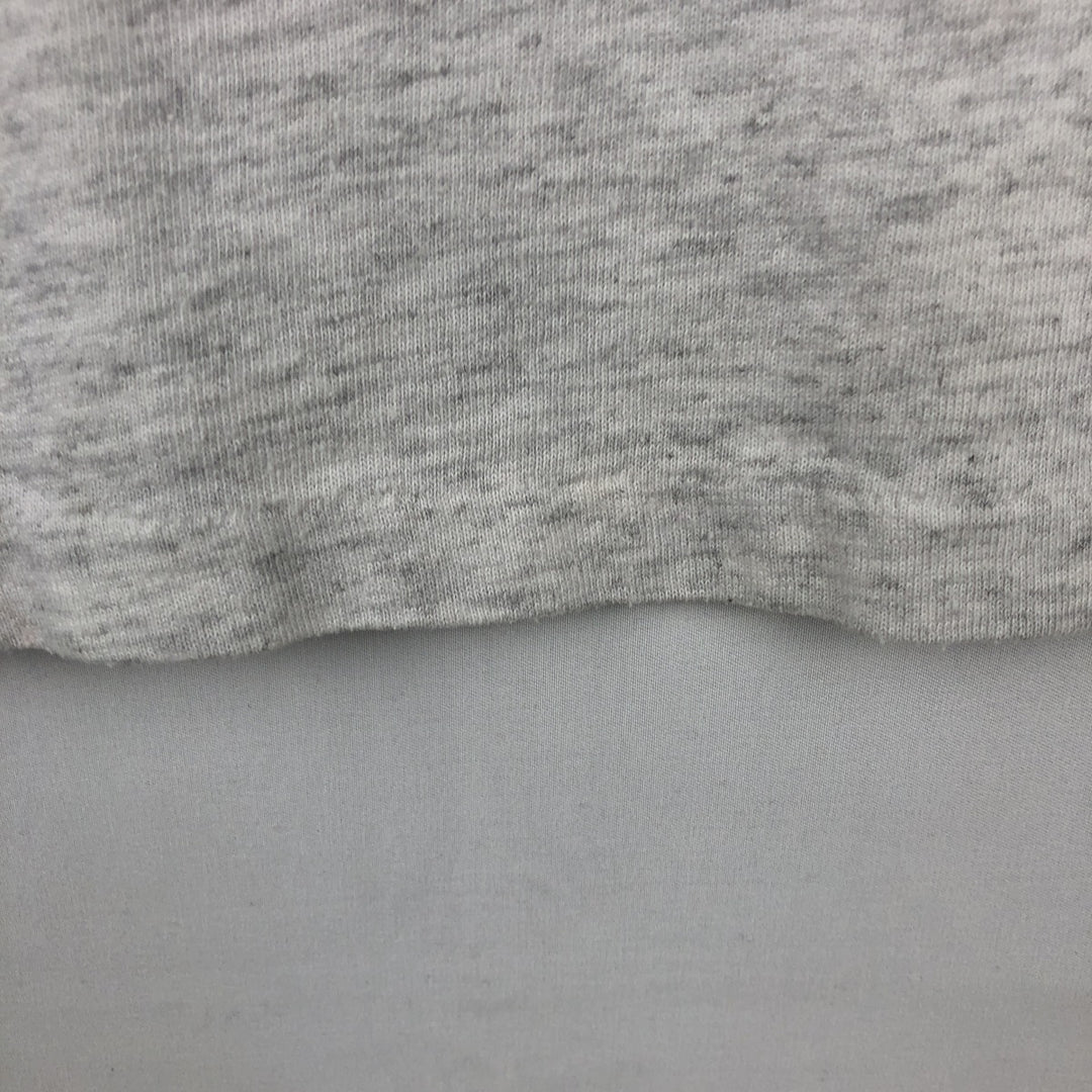 90'S TSI Floral College T-Shirt, Made in USA, Men's Size M (Equivalent), Vintage unclear gray type Vintage Second Hand