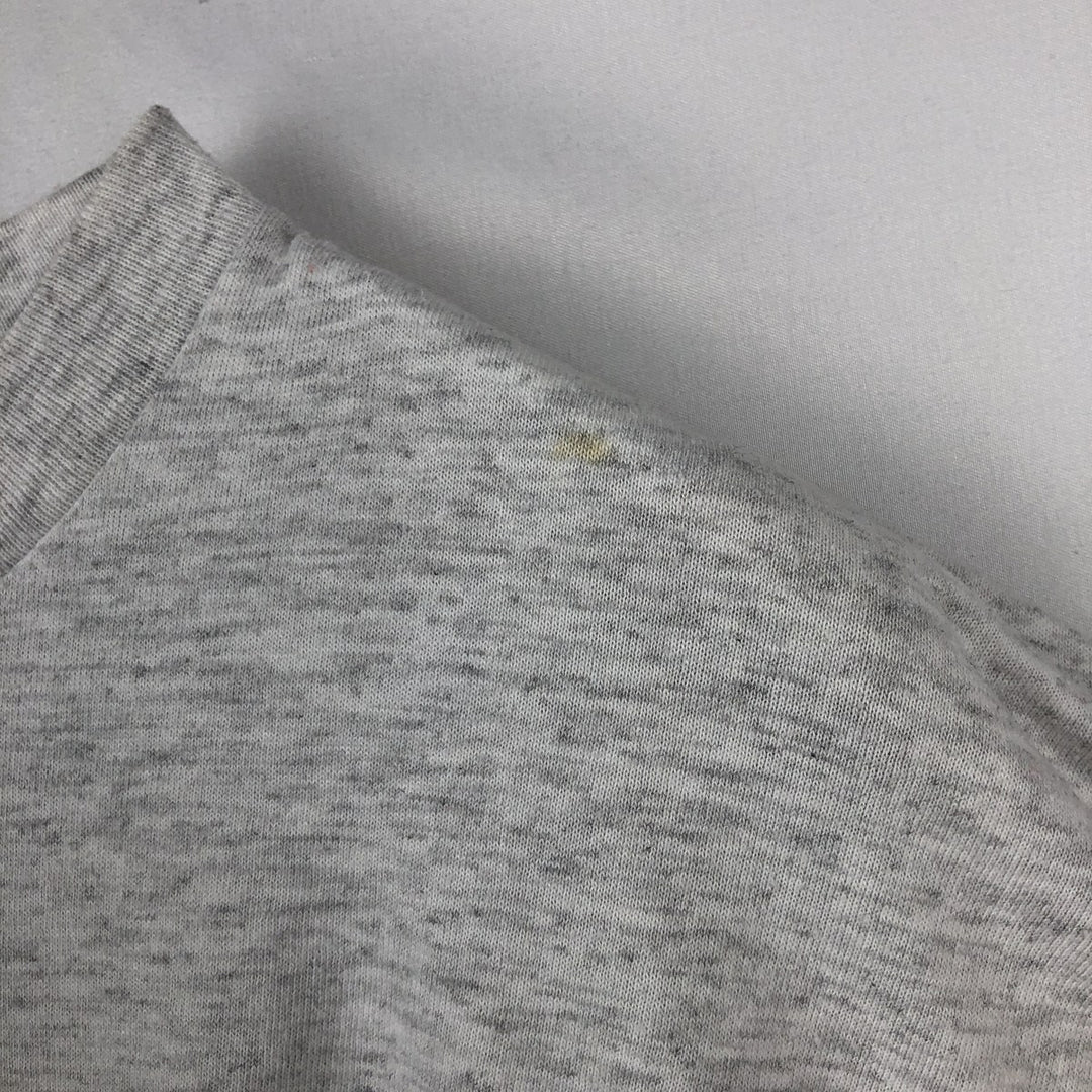 90'S TSI Floral College T-Shirt, Made in USA, Men's Size M (Equivalent), Vintage unclear gray type Vintage Second Hand