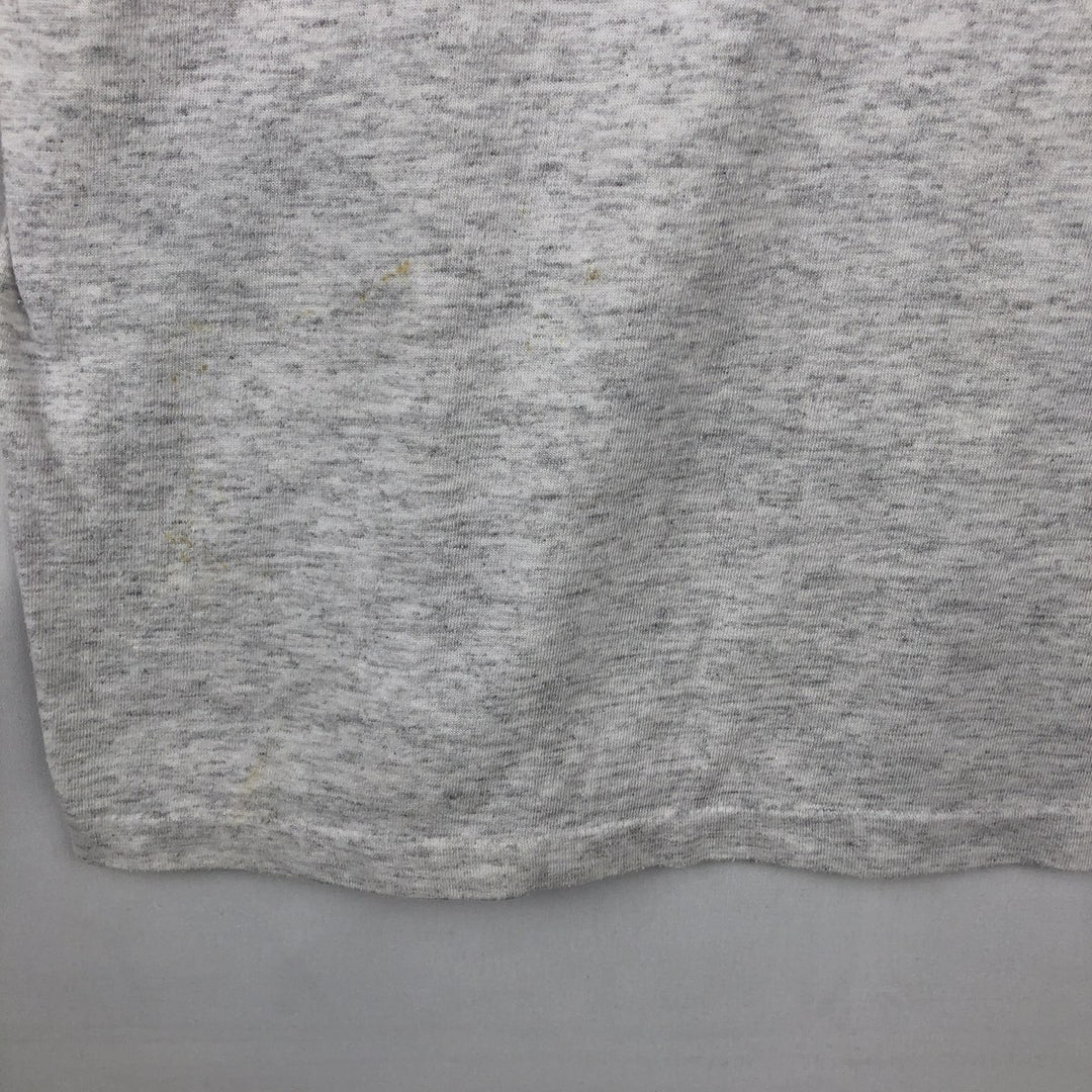 90'S TSI Floral College T-Shirt, Made in USA, Men's Size M (Equivalent), Vintage unclear gray type Vintage Second Hand
