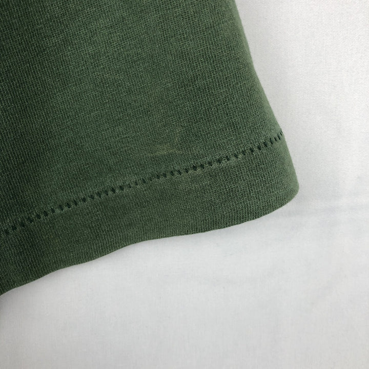 1990'S OLYMPUS MICHIGAN STATE (Michigan State University) College T-shirt, Made in USA, Men's Size L (approx.), Vintage cotton Green type dark green Vintage Second Hand
