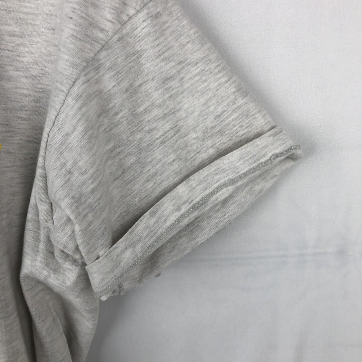 90'S Nike Silver Tag College T-Shirt, Made in USA, Men's Size S (Equivalent), Vintage cotton gray type Vintage Second Hand