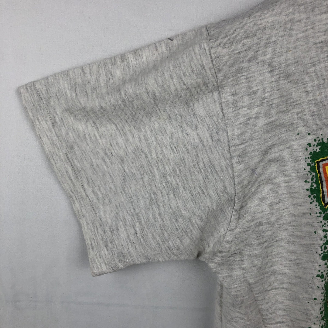 90'S Nike Silver Tag College T-Shirt, Made in USA, Men's Size S (Equivalent), Vintage cotton gray type Vintage Second Hand
