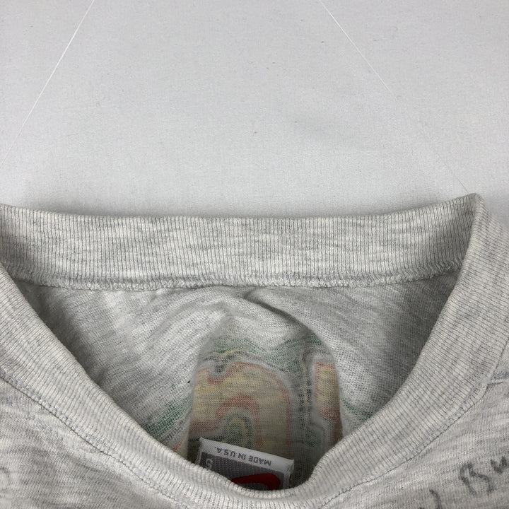 90'S Nike Silver Tag College T-Shirt, Made in USA, Men's Size S (Equivalent), Vintage cotton gray type Vintage Second Hand