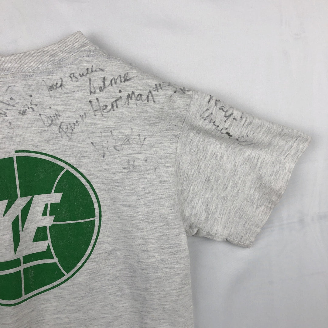 90'S Nike Silver Tag College T-Shirt, Made in USA, Men's Size S (Equivalent), Vintage cotton gray type Vintage Second Hand