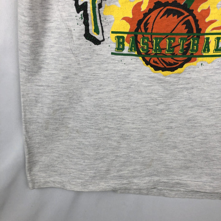 90'S Nike Silver Tag College T-Shirt, Made in USA, Men's Size S (Equivalent), Vintage cotton gray type Vintage Second Hand