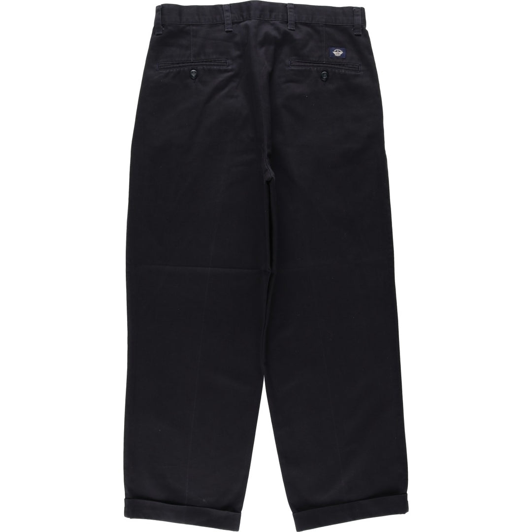 2000'S Dockers Classic Fit Two-Pleat Chino Pants, Men's Size W32 (approx.) cotton black type Vintage Second Hand