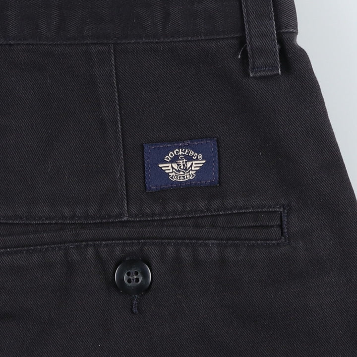 2000'S Dockers Classic Fit Two-Pleat Chino Pants, Men's Size W32 (approx.) cotton black type Vintage Second Hand