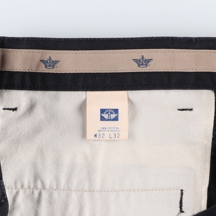 2000'S Dockers Classic Fit Two-Pleat Chino Pants, Men's Size W32 (approx.) cotton black type Vintage Second Hand