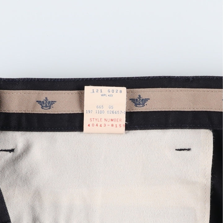 2000'S Dockers Classic Fit Two-Pleat Chino Pants, Men's Size W32 (approx.) cotton black type Vintage Second Hand