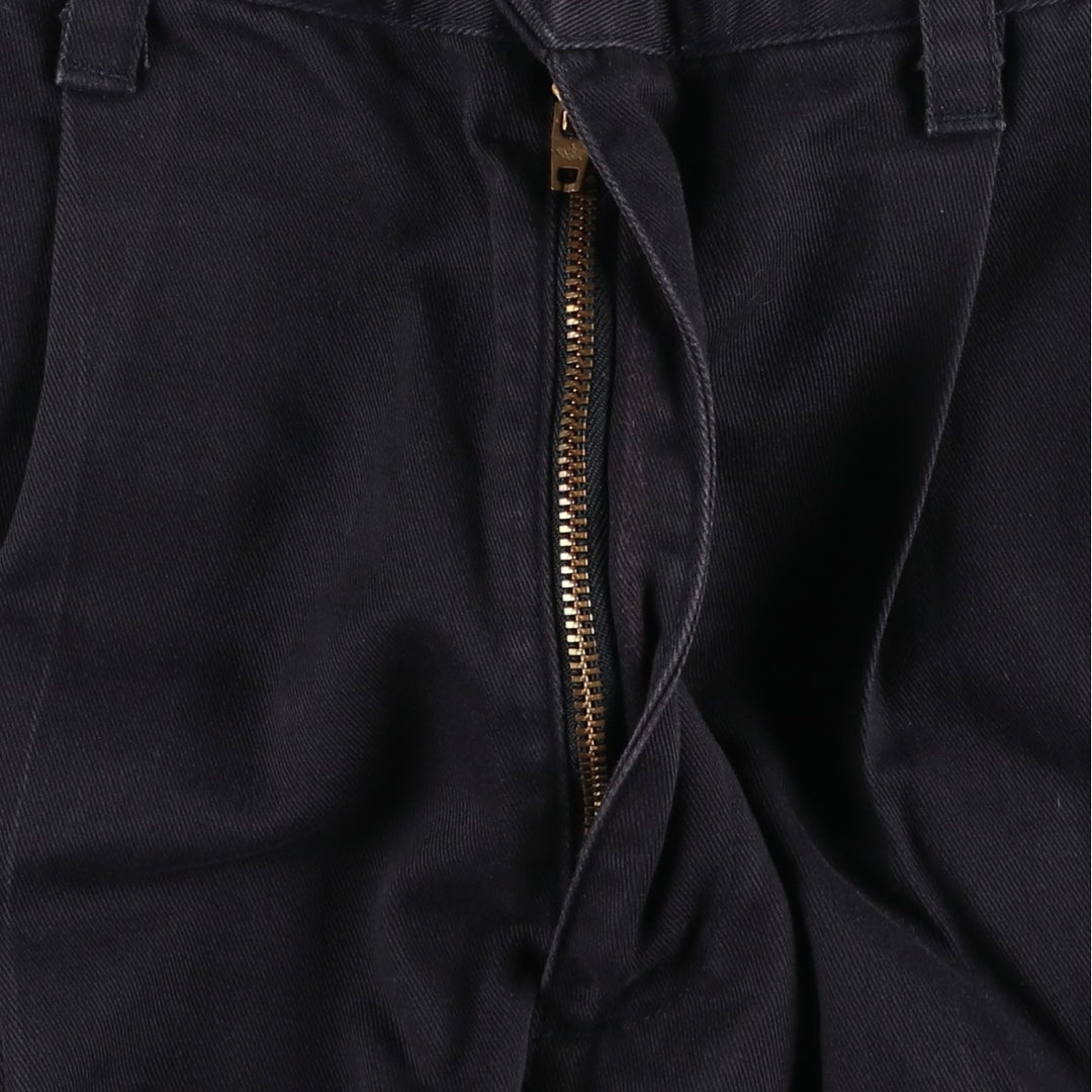 2000'S Dockers Classic Fit Two-Pleat Chino Pants, Men's Size W32 (approx.) cotton black type Vintage Second Hand