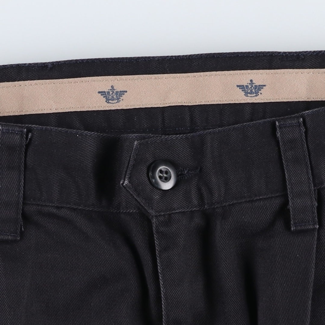 2000'S Dockers Classic Fit Two-Pleat Chino Pants, Men's Size W32 (approx.) cotton black type Vintage Second Hand