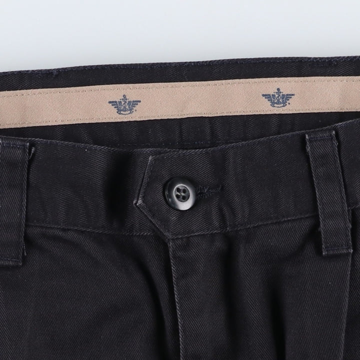 2000'S Dockers Classic Fit Two-Pleat Chino Pants, Men's Size W32 (approx.) cotton black type Vintage Second Hand