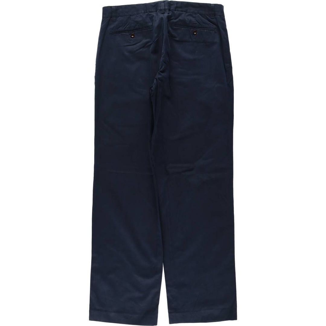 Ralph Lauren POLO by Ralph Lauren Chino Pants Men's W32 equivalent silk navy blue type Vintage Second Hand