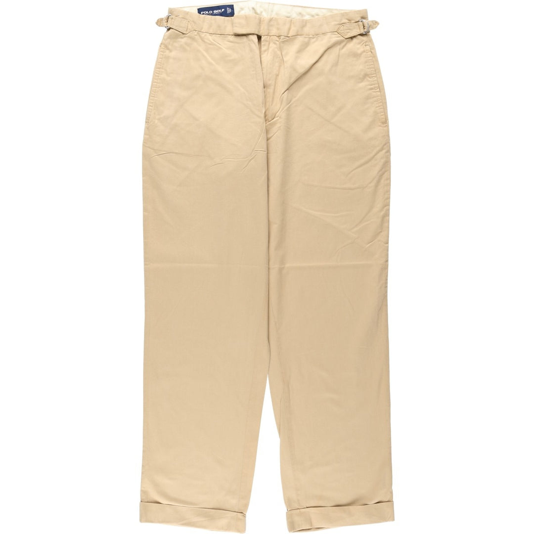 Ralph Lauren POLO GOLF Chino Pants, Men's Size W33 (approx.) cotton Beige type Vintage Second Hand