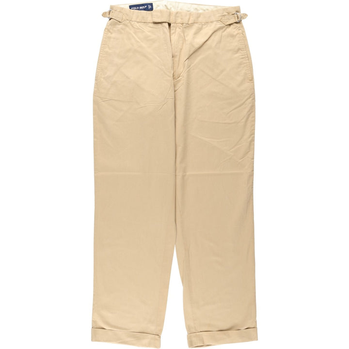 Ralph Lauren POLO GOLF Chino Pants, Men's Size W33 (approx.) cotton Beige type Vintage Second Hand