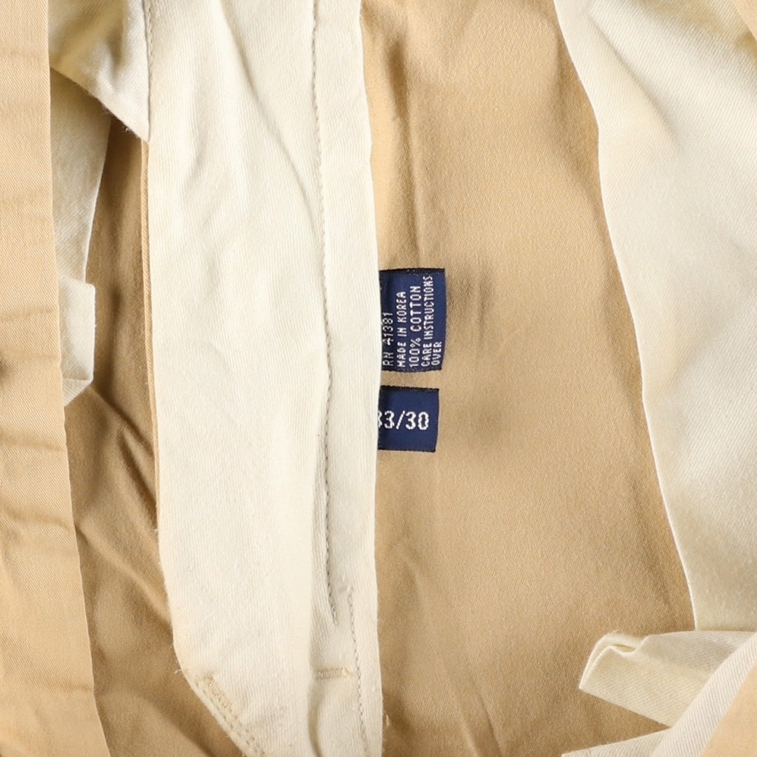 Ralph Lauren POLO GOLF Chino Pants, Men's Size W33 (approx.) cotton Beige type Vintage Second Hand