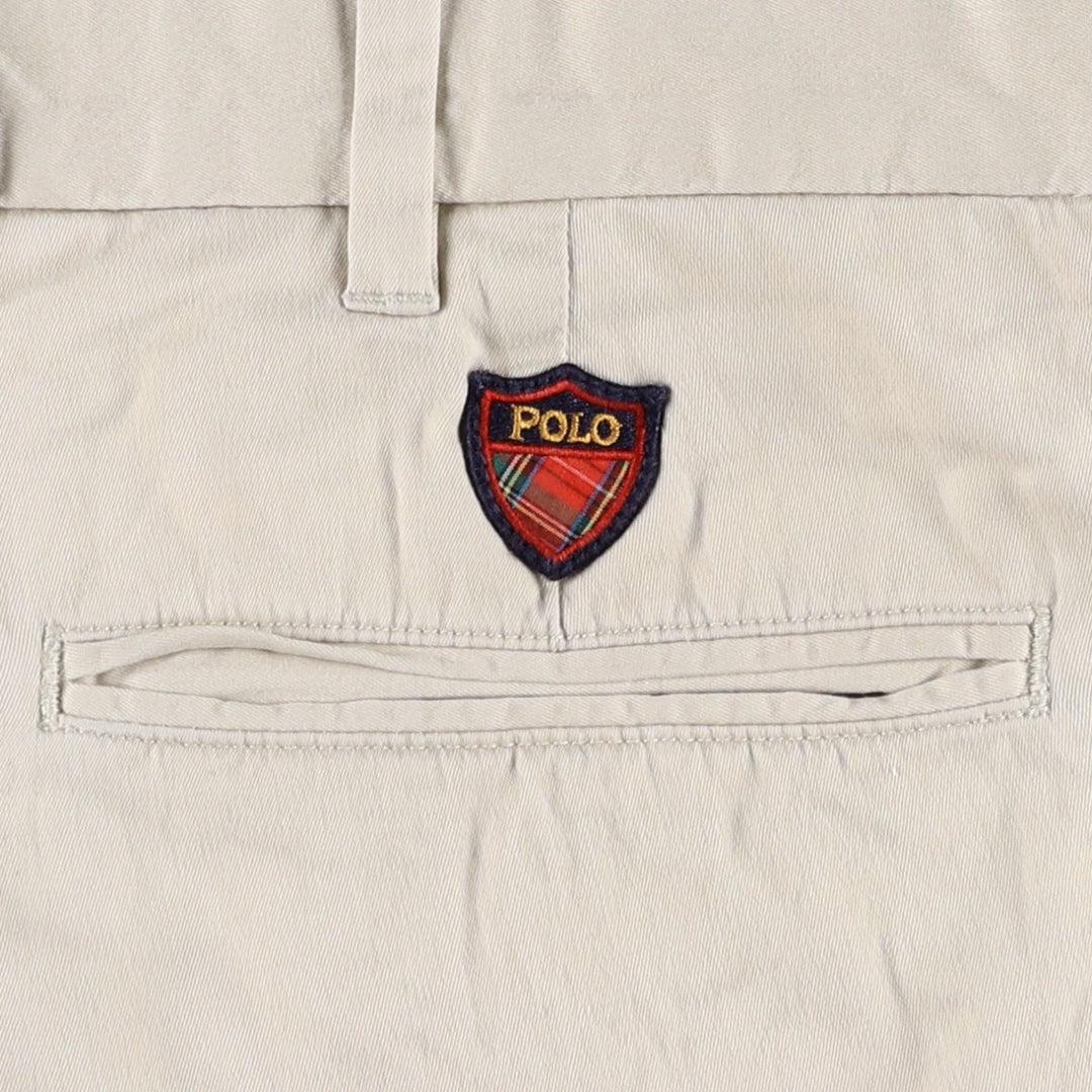 Ralph Lauren POLO GOLF two-pleat chino pants, men's size W35 cotton Beige type Vintage Second Hand