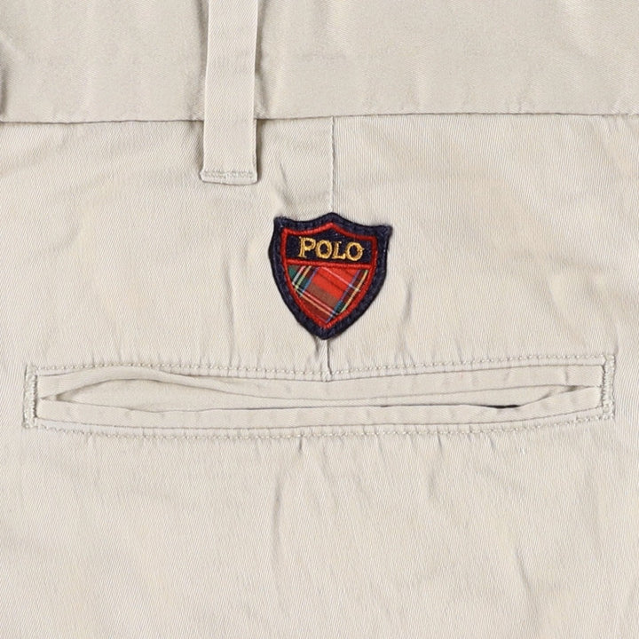 Ralph Lauren POLO GOLF two-pleat chino pants, men's size W35 cotton Beige type Vintage Second Hand
