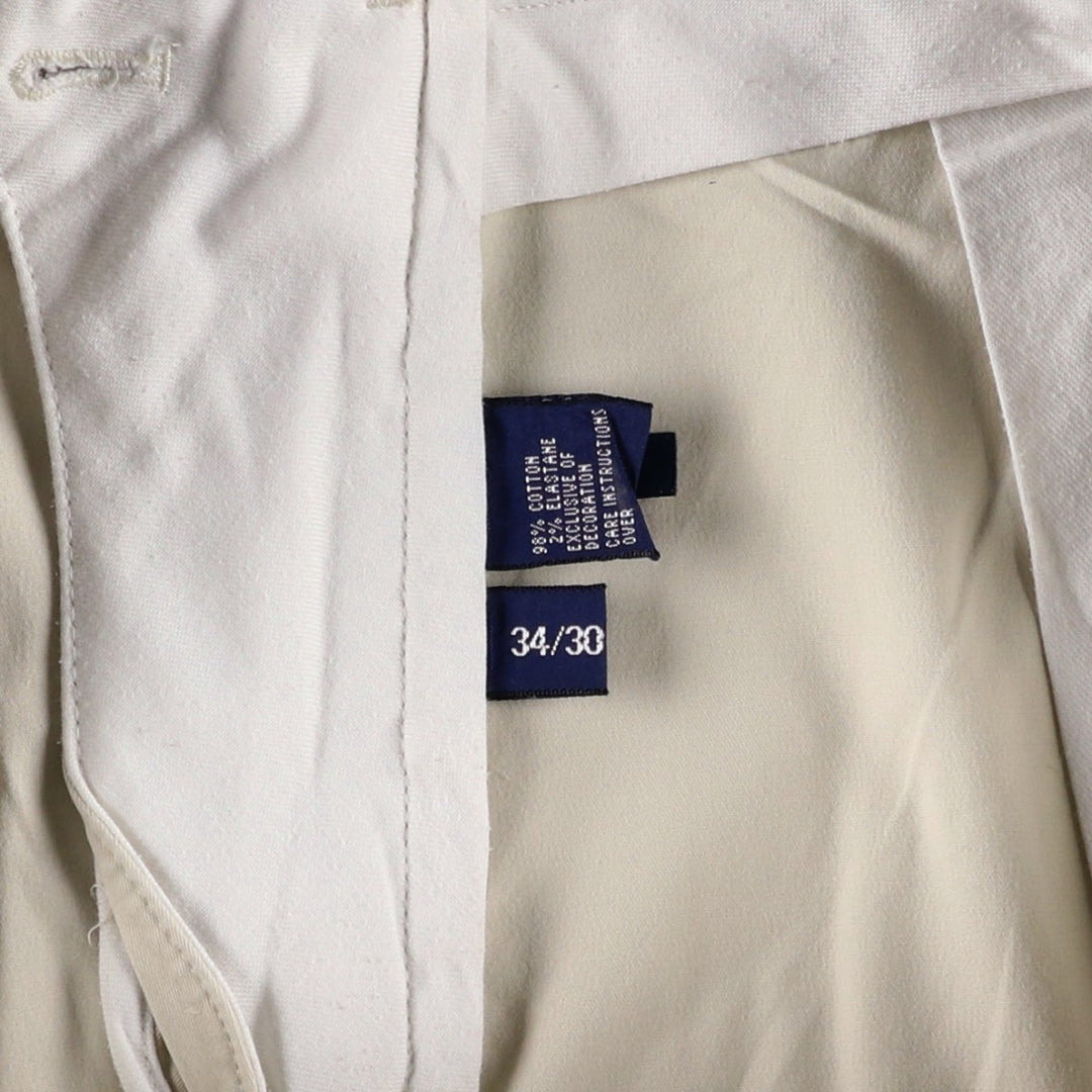 Ralph Lauren POLO GOLF two-pleat chino pants, men's size W35 cotton Beige type Vintage Second Hand