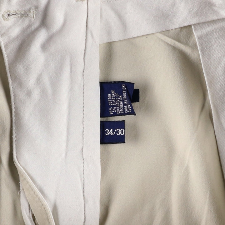 Ralph Lauren POLO GOLF two-pleat chino pants, men's size W35 cotton Beige type Vintage Second Hand