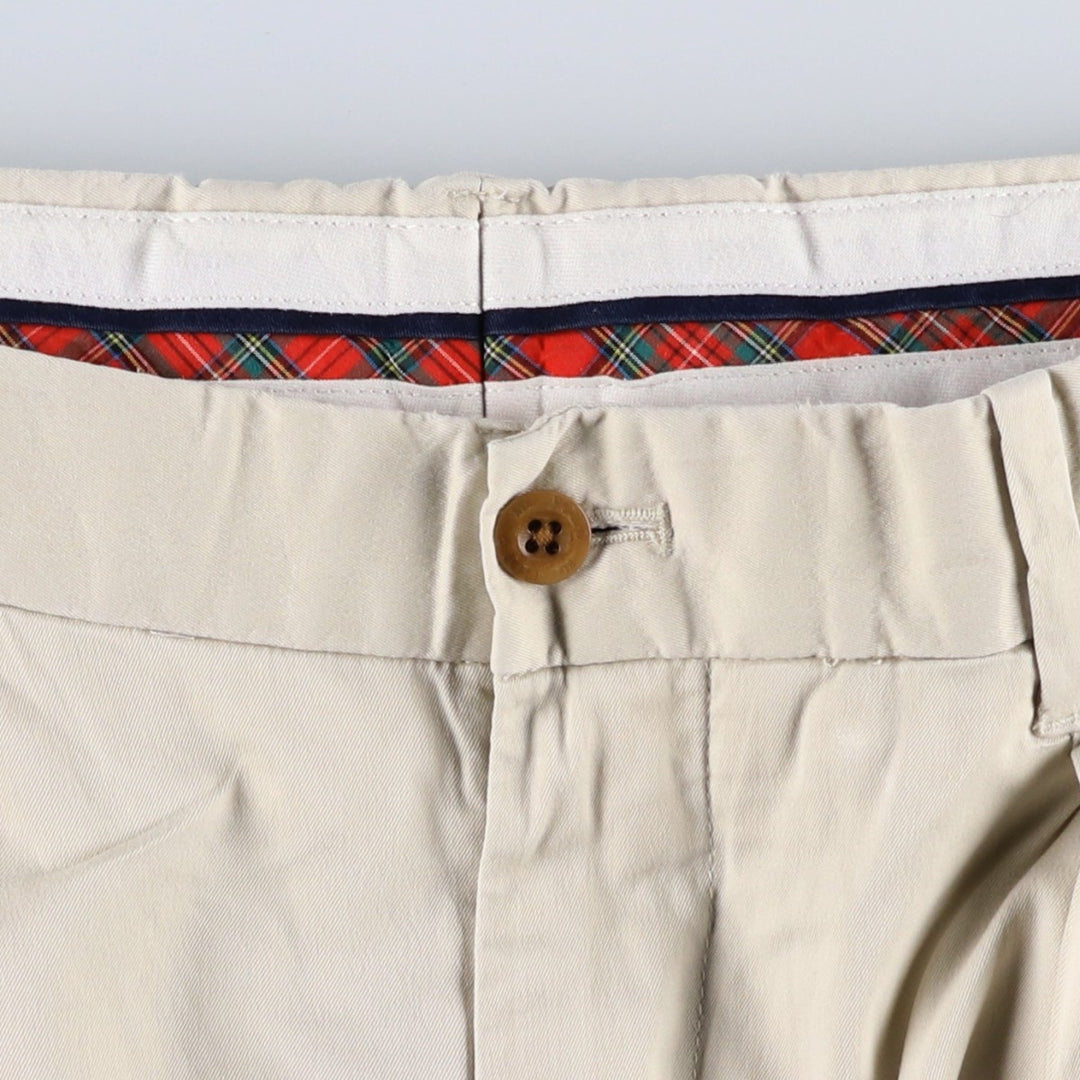 Ralph Lauren POLO GOLF two-pleat chino pants, men's size W35 cotton Beige type Vintage Second Hand