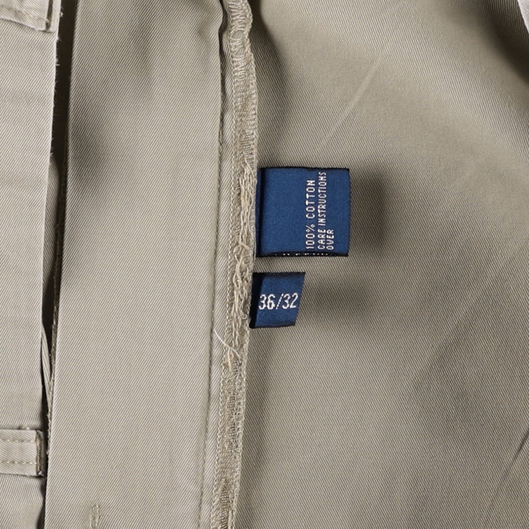 Ralph Lauren POLO by Ralph Lauren Two-pleat Chino Pants for Men, W36 cotton Beige type Vintage Second Hand