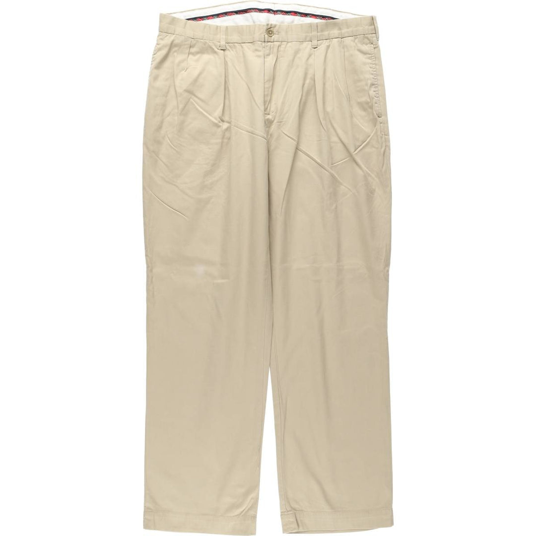Ralph Lauren POLO GOLF Fairway Fit Pants, two-pleat chino pants, men's size W37 (approx.) cotton Beige type Vintage Second Hand