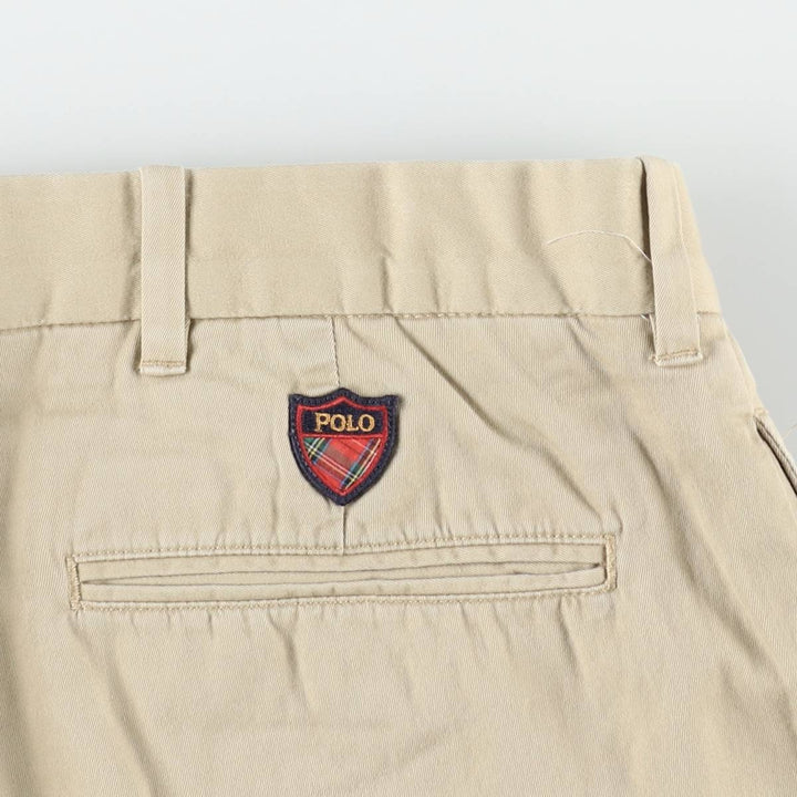 Ralph Lauren POLO GOLF Fairway Fit Pants, two-pleat chino pants, men's size W37 (approx.) cotton Beige type Vintage Second Hand