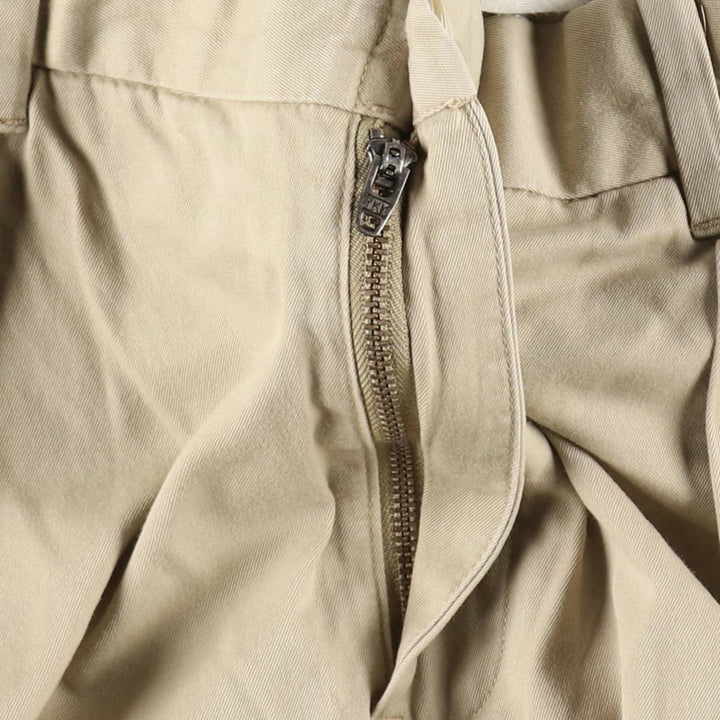 Ralph Lauren POLO GOLF Fairway Fit Pants, two-pleat chino pants, men's size W37 (approx.) cotton Beige type Vintage Second Hand