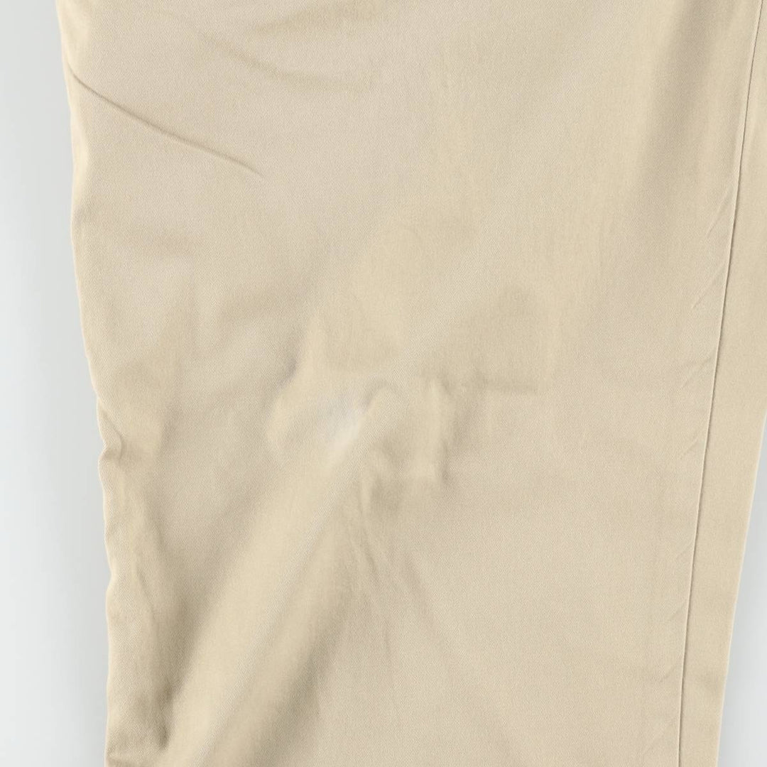 Ralph Lauren POLO GOLF Fairway Fit Pants, two-pleat chino pants, men's size W37 (approx.) cotton Beige type Vintage Second Hand