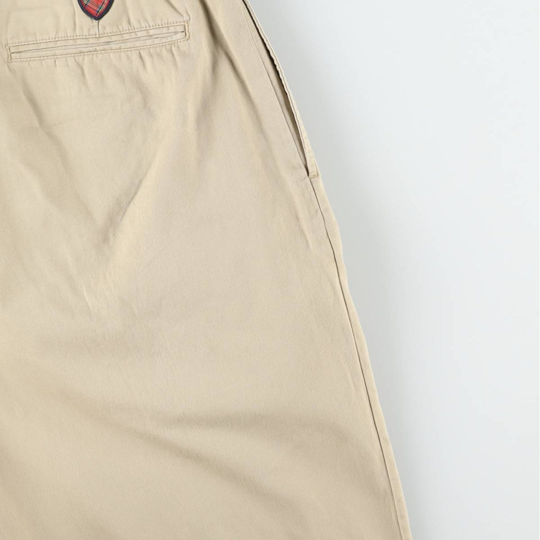 Ralph Lauren POLO GOLF Fairway Fit Pants, two-pleat chino pants, men's size W37 (approx.) cotton Beige type Vintage Second Hand