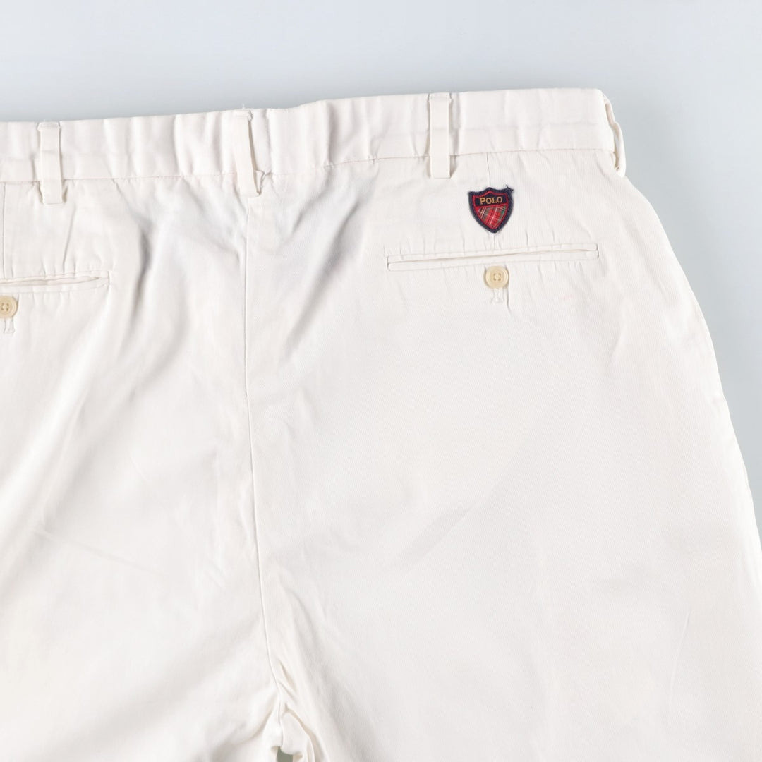 Ralph Lauren POLO GOLF Chino Pants, Men's Size W38 (approx.) cotton white type Vintage Second Hand