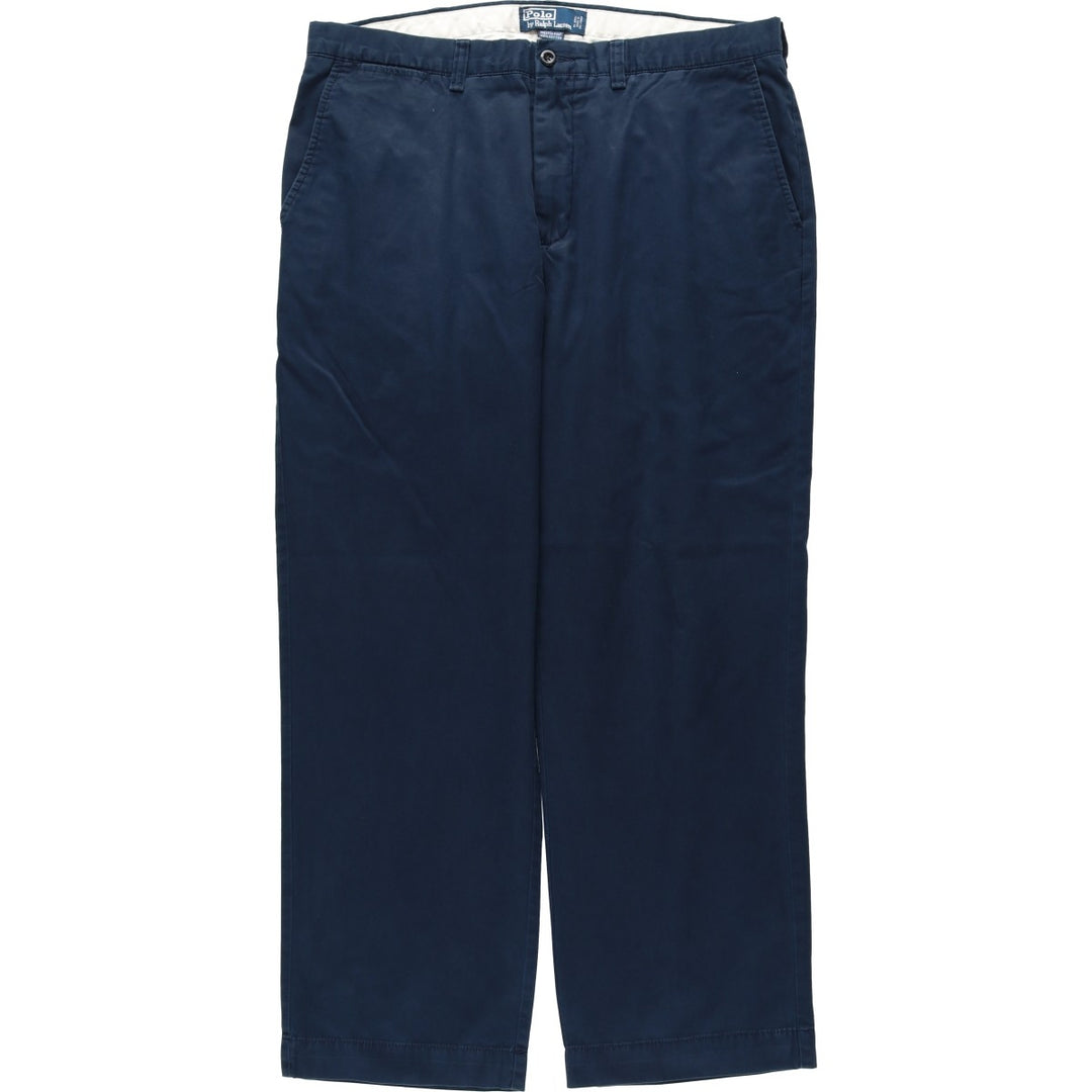 Ralph Lauren POLO by Ralph Lauren PRESTON PANT Chino pants for men, equivalent to w37 cotton navy blue type Vintage Second Hand
