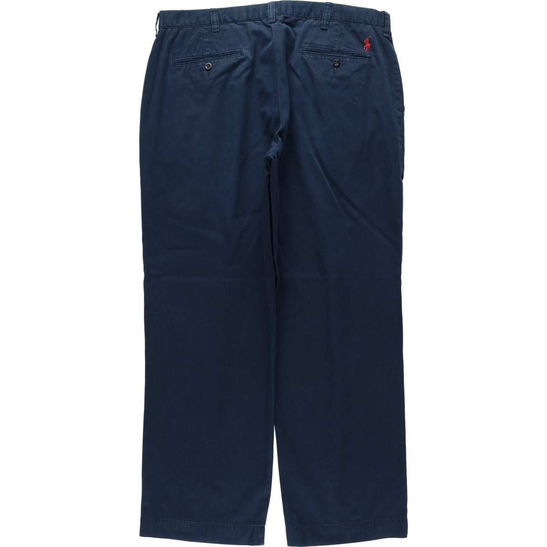 Ralph Lauren POLO by Ralph Lauren PRESTON PANT Chino pants for men, equivalent to w37 cotton navy blue type Vintage Second Hand