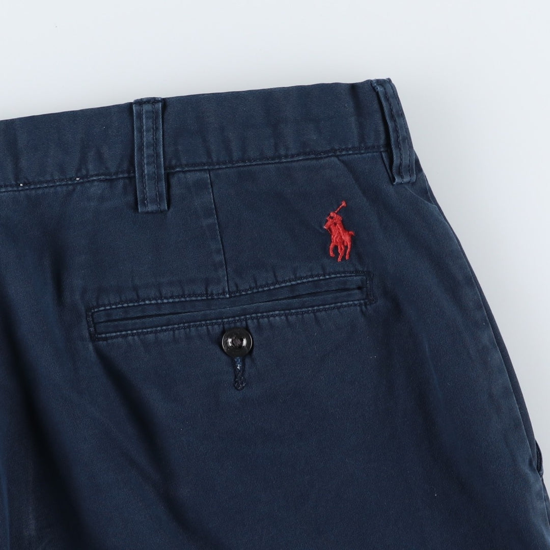Ralph Lauren POLO by Ralph Lauren PRESTON PANT Chino pants for men, equivalent to w37 cotton navy blue type Vintage Second Hand
