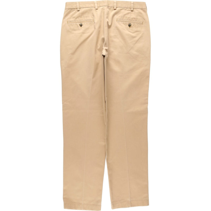Brooks Brothers ADVANTAGE CHINO CLARK Chino Pants, Men's W34 (approx.) cotton Beige type Vintage Second Hand