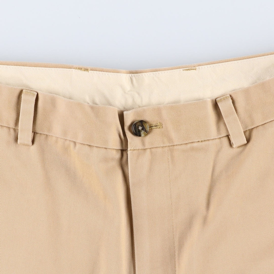 Brooks Brothers ADVANTAGE CHINO CLARK Chino Pants, Men's W34 (approx.) cotton Beige type Vintage Second Hand