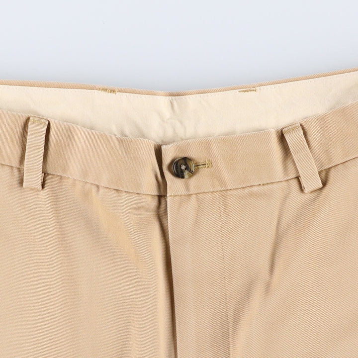 Brooks Brothers ADVANTAGE CHINO CLARK Chino Pants, Men's W34 (approx.) cotton Beige type Vintage Second Hand