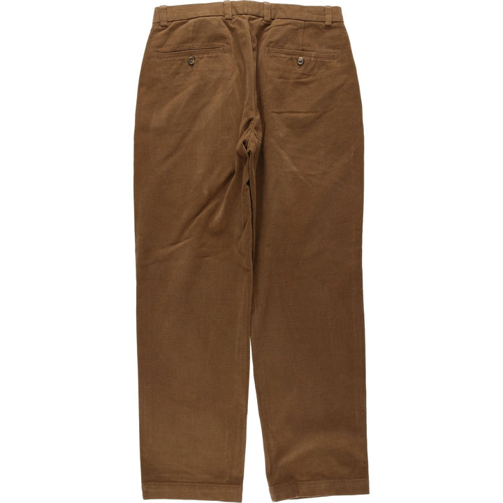 Brooks Brothers HUDSON Men's Size W33 (approx.) cotton brown type Vintage Second Hand
