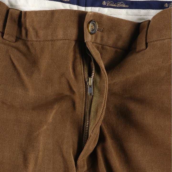 Brooks Brothers HUDSON Men's Size W33 (approx.) cotton brown type Vintage Second Hand