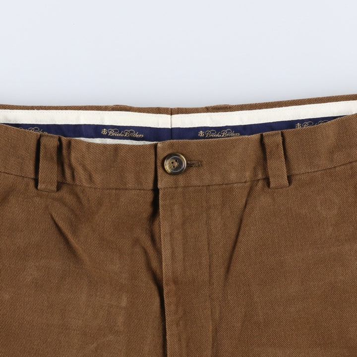 Brooks Brothers HUDSON Men's Size W33 (approx.) cotton brown type Vintage Second Hand