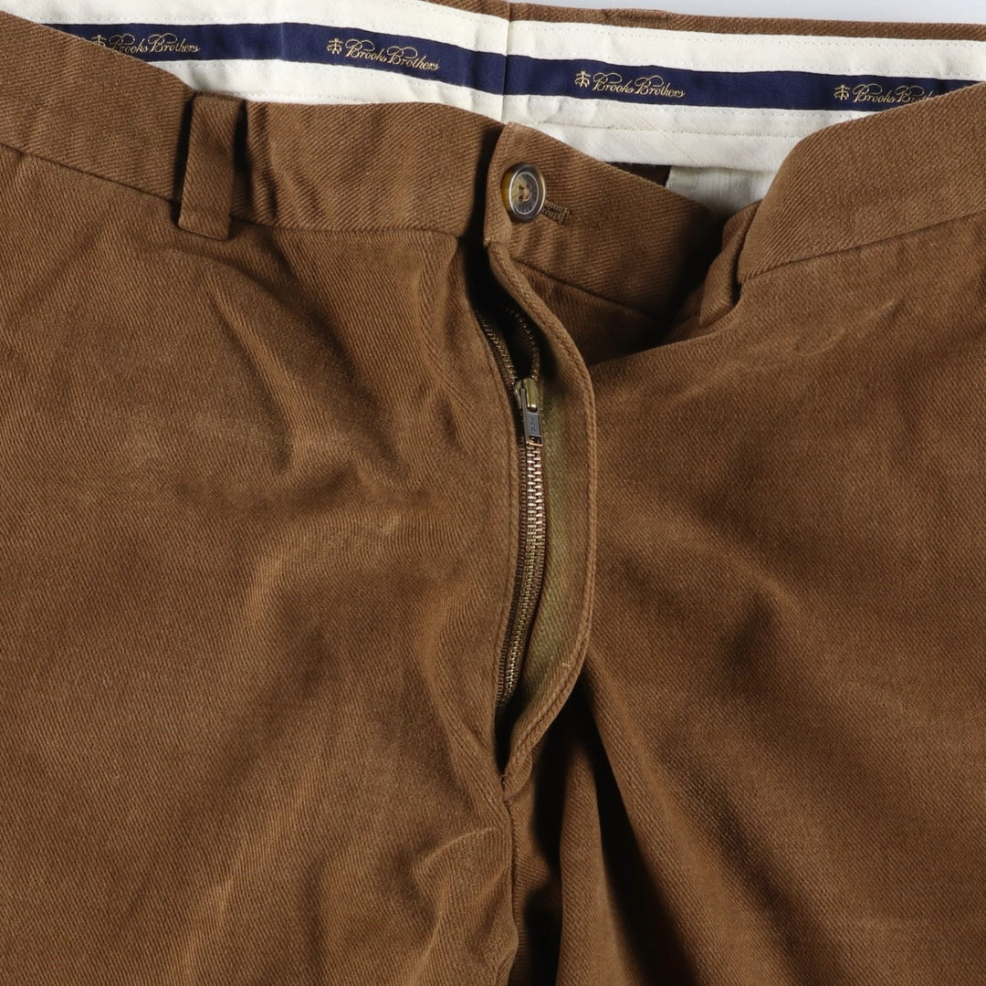 Brooks Brothers HUDSON Men's Size W33 (approx.) cotton brown type Vintage Second Hand