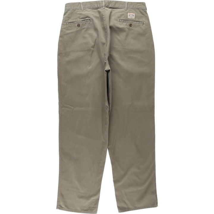 Ralph Lauren POLO by Ralph Lauren Two-pleat Chino Pants for Men, W35 cotton Khaki type Vintage Second Hand