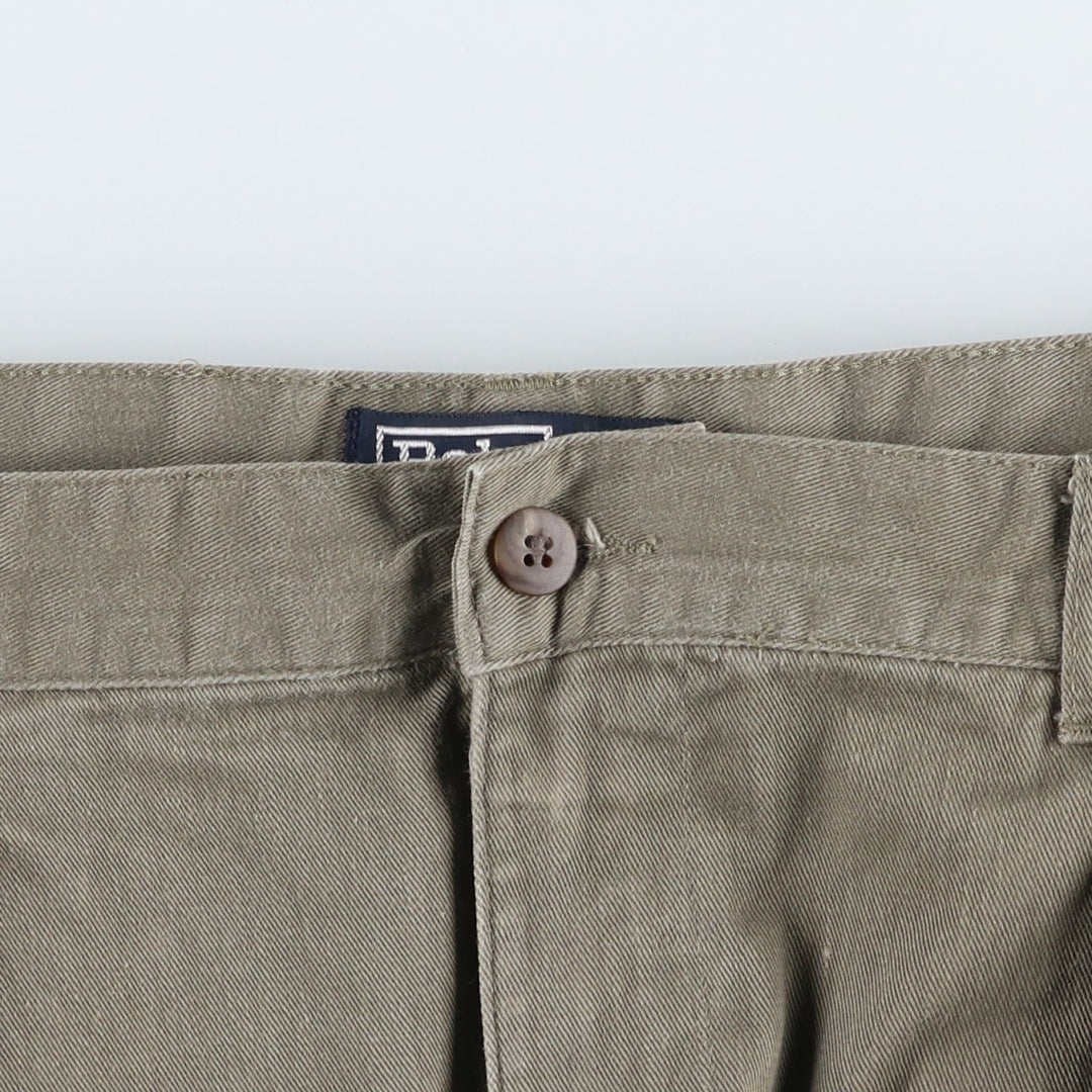 Ralph Lauren POLO by Ralph Lauren Two-pleat Chino Pants for Men, W35 cotton Khaki type Vintage Second Hand