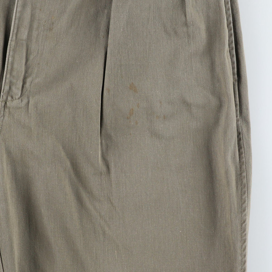 Ralph Lauren POLO by Ralph Lauren Two-pleat Chino Pants for Men, W35 cotton Khaki type Vintage Second Hand